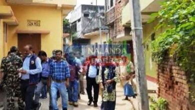 Economic Offenses Unit raids on DSP Pankaj Rawats residence in Hilsa Nagar including village