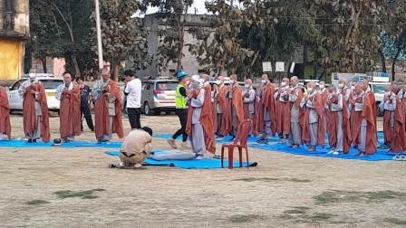 A group of 108 Buddhist pilgrims from South Korea reached Nagarnausa with the message of peace 1