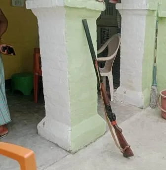 Harnaut police raided and recovered three weapons along with a large quantity of live cartridges 2