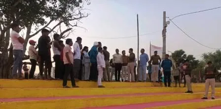 महापर्व छठ पूजा को लेकर अर्घ्य घाटों का किया गया निरीक्षण 1 Arghya Ghats were inspected for the great festival Chhath Puja 1