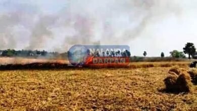 Burning stubble proved costly for the farmer he had to pay a fine of Rs 50000