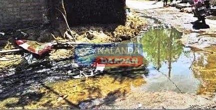 राजगीर की सड़कों पर यूं मलजल बन कर बह रही है गंगा