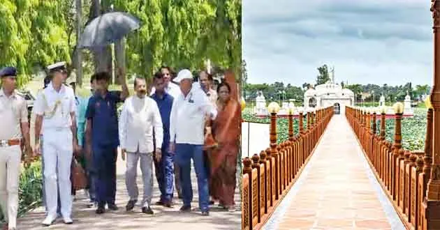 गोवा के राज्यपाल ने जाना, कैसे बना पावापुरी जल मंदिर का कमल सरोवर 1 Governor of Goa learned how the lotus pond of Pawapuri water temple was made