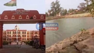 Indira pond in front of Nav Nalanda Mahavihar became victim of corruption