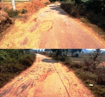 Khanapurti is happening again in the name of repair of Ramghat Rampur road 1