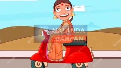 Here the police stations madam is lighting the lamp of the city