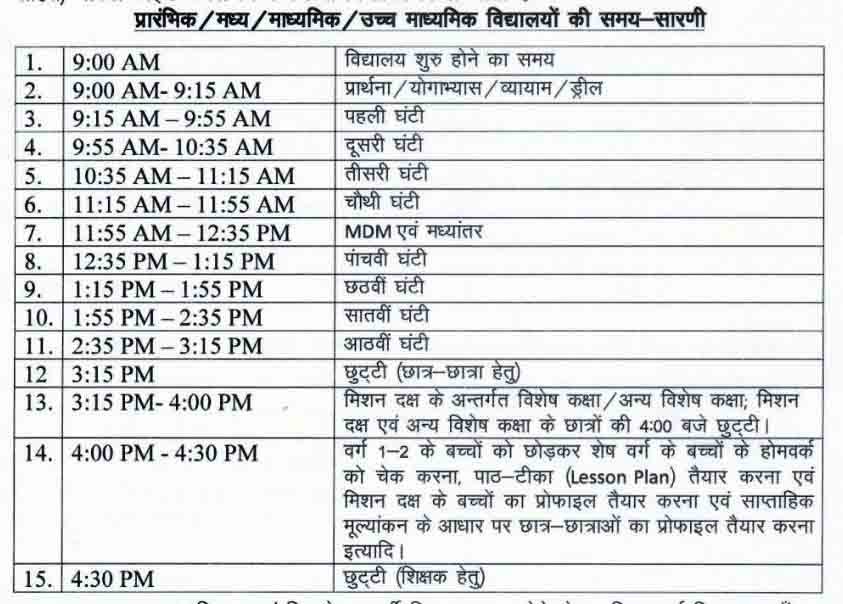 Bihar Education Department Big change in timings of all government schools know the new time table 1