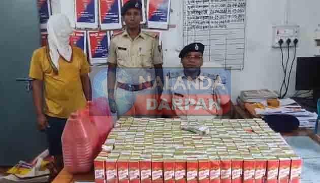 Liquor ban: भारी मात्रा में देसी-विदेशी शराब बरामद, एक तस्कर गिरफ्तार