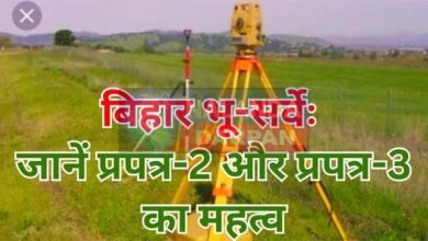 Bihar Land Survey Form 2 and Form 3 are a big means of resolving land disputes