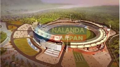 Bumper restoration process started in Rajgir Sports Academy cum Cricket Stadium