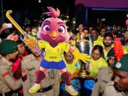 Women's Asian Hockey Championship Trophy Gaurav Yatra received a grand welcome in Nalanda