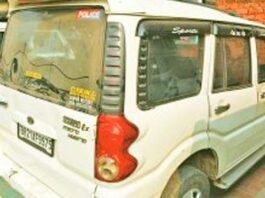 Alcohol smuggling in Excise Department's Scorpio with police sticker pasted on it, 4 arrested