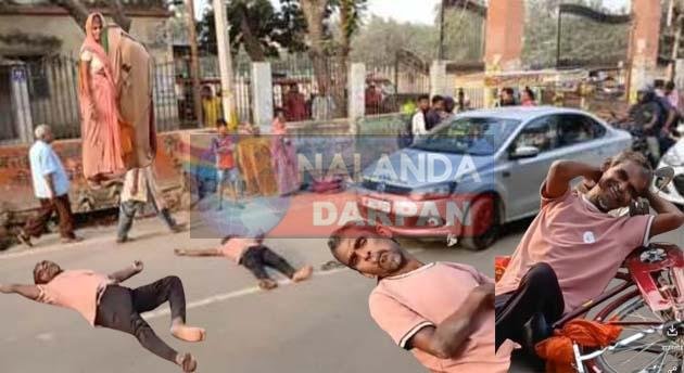 बिहारशरीफ अस्पताल चौराहा तक यूं दिख रहा है शराबबंदी का हाल 2 The condition of liquor ban is visible till Bihar Sharif Hospital crossing