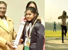 President Draupadi Murmu honoured Goldie's golden flight with the Prime Minister National Child Award