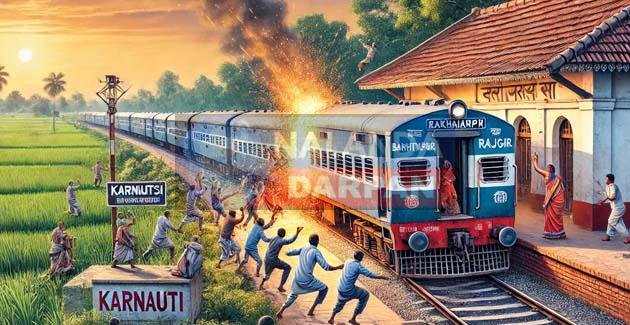 बख्तियारपुर-राजगीर पैसेंजर ट्रेन में दौड़ी करंट से यात्रियों में अफरातफरी 1 Passengers panicked due to electric current in Bakhtiyarpur-Rajgir passenger train