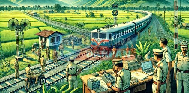 एक सुनसान गांव के पास खड़ी रही बुद्ध पूर्णिमा एक्सप्रेस की RPF जांच शुरु 2 RPF investigation of Buddha Purnima Express standing near a deserted village begins