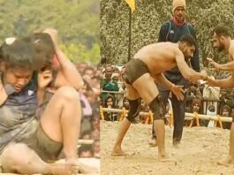 Rajgir Makar Mela 22 men and 7 women pairs competed in the wrestling competition