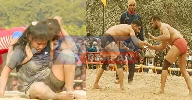 राजगीर मकर मेलाः दंगल प्रतियोगिता में 22 पुरुष और 7 महिला जोड़ी ने ठोकी ताल 1 Rajgir Makar Mela 22 men and 7 women pairs competed in the wrestling competition