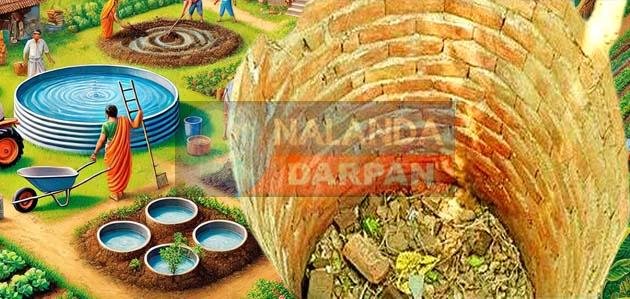 जल जीवन हरियाली: सोख्ता निर्माण हिलसा आगे, रहुई पीछे 1 Water life greenery: soak pit construction Hilsa ahead, Rahui behind