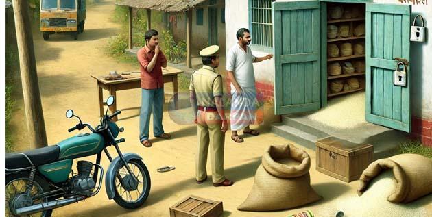 सरकारी स्कूल से 84 बोरा चावल-दाल समेत मध्यान्ह भोजन का सामान चोरी ! 1 84 bags of rice, pulses and other mid-day meal items stolen from government school!