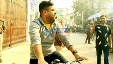 Publicity stunt: SDO arrived to inspect examination centers on bicycle