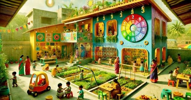 Under the Bala model, 92 child friendly Anganwadi centers are ready in the district Under the Bala model, 92 child friendly Anganwadi centers are ready in the district