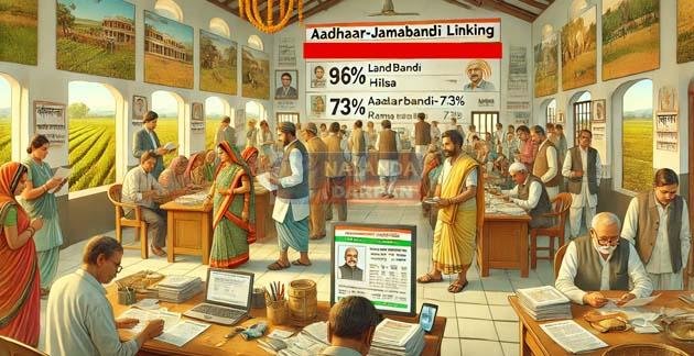 जमाबंदी से आधार लिंक की प्रक्रिया में हिलसा अव्वल, रहुई फिसड्डी 1 Hilsa is top in the process of linking Aadhar with Jamabandi, Rahui is lagging behind