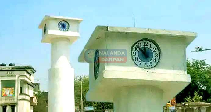 बिहारशरीफ स्मार्ट सिटी: 24 घंटे में अटक गई 40 लाख की टावर वाच की सुई! 1 Biharsharif Smart City: The needle of the tower watch worth Rs 40 lakhs got stuck in just 24 hours!