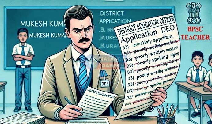 BPSC टीचर का ऐसा आवेदन देख DEO दंग, लिया कड़ा एक्शन! 1 DEO was shocked to see such an application from a BPSC teacher, took strict action!