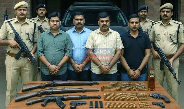 नालंदा पुलिस और STF ने भू-माफिया गिरोह से जुड़े 5 हिस्ट्रीशीटर हथियार तस्कर को पकड़ा 2 Nalanda Police and STF arrested 5 history-sheeter arms smugglers associated with the land mafia gang