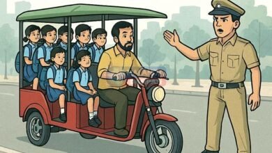 Now school children will not be able to go to school by e-rickshaw, police will take action