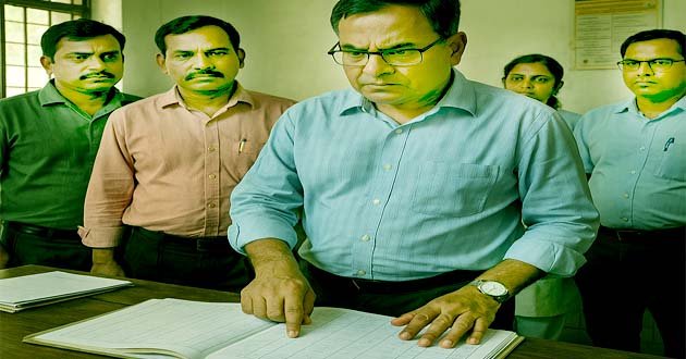 सिविल सर्जन का औचक निरीक्षणः रहुई PHC के लापता 8 कर्मियों का नपना तय