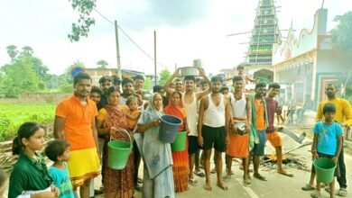 Drinking water crisis increased the problems of the villagers, Islampur-Nalanda road jammed