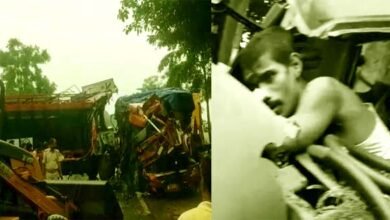 बिहटा-सरमेरा रोड पर 2 ट्रकों की टक्कर में 2 चालक की मौत, 2 खलासी गंभीर 1 Major accident on Bihta-Sarmera road, 2 drivers killed, 2 cleaners critical in collision of 2 trucks