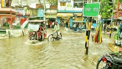 Rain exposed the reality of Biharsharif Smart City project, roads became ponds
