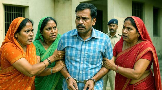 पीड़ित महिलाओं ने शातिर ठग को दबोचकर पुलिस को सौंपा 1 The victim women caught the cunning thug and handed him over to the police