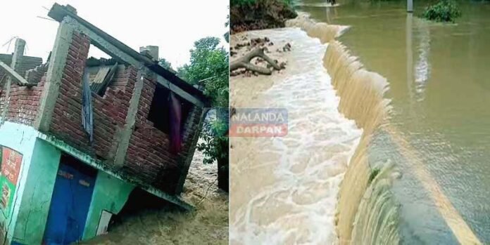 हिलसा में फिर बाढ़ः दर्जनों गांवों में सड़कें क्षतिग्रस्त, फसलें नष्ट, लोग तबाह हिलसा में फिर बाढ़ः दर्जनों गांवों में सड़कें क्षतिग्रस्त, फसलें नष्ट, लोग तबाह