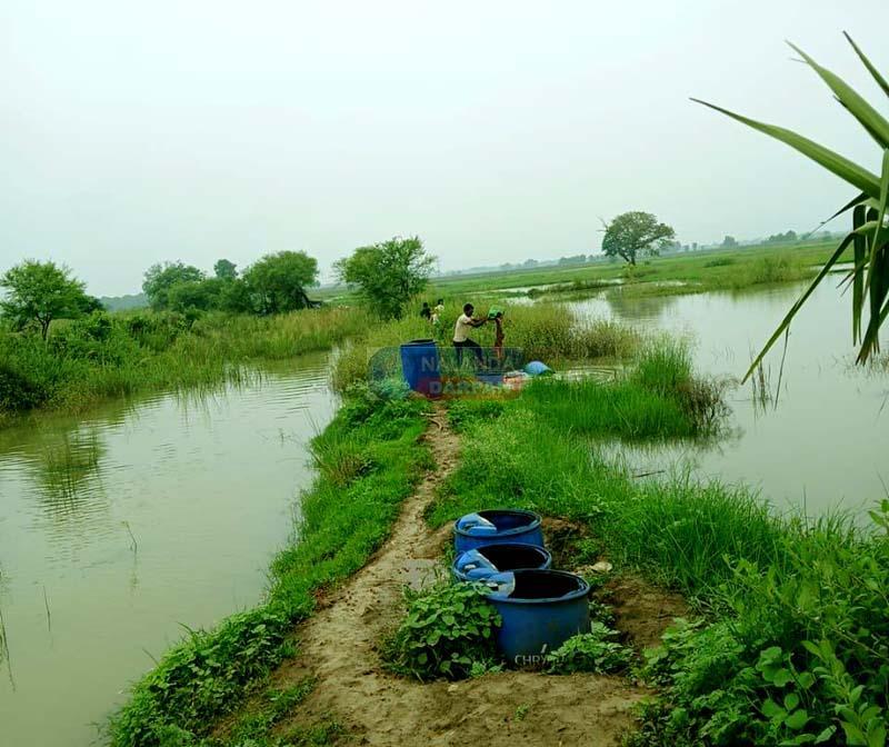 On the instructions of Nalanda DM police raid in Kandhauli large illegal liquor distillery demolished 2