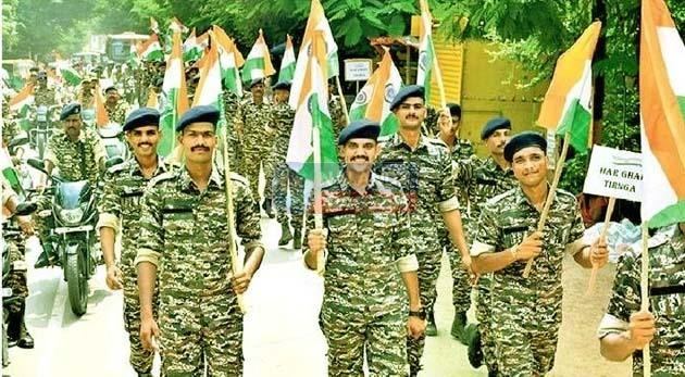 CRPF प्रशिक्षण केंद्र की तिरंगा रैली से उमड़ा देशभक्ति का जज्बा 1 The strong feeling of patriotism was seen in the tricolor rally of CRPF training center
