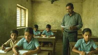 सरकारी विद्यालय का हाल: बिना पढ़ाई विद्यार्थी दे रहे परीक्षा 3 Condition of government school Students are giving exams without studying