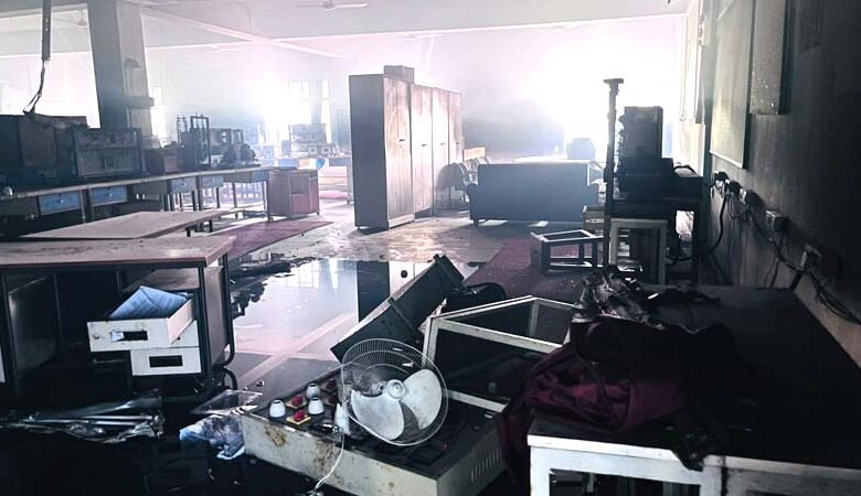 Departmental Joint Secretary reached Chandi to see the ruins of Nalanda Engineering College 1