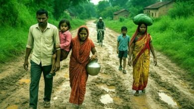 Karaiparsurai Villagers anger No road no vote announcement