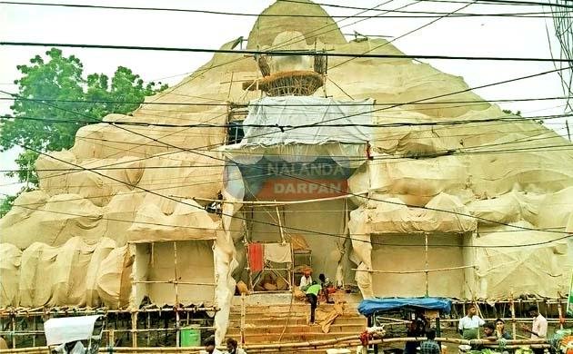 बिहारशरीफ में यहां कैलाश पर्वत की गुफा में दर्शन देगी मां काली 1 Mother Kali will be seated in the cave of Mount Kailash here in Bihar Sharif