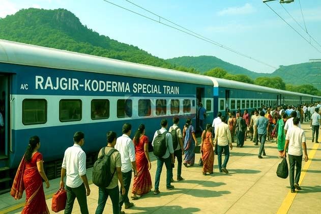 राजगीर-दानापुर स्पेशल ट्रेन का कोडरमा तक हुआ स्थाई विस्तार