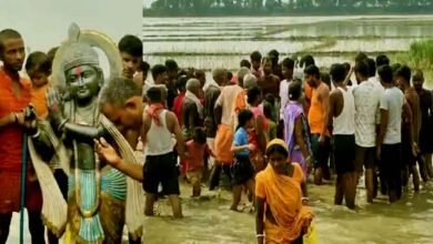 Sensation due to finding the idol of Lord Krishna in the field of Thakurbari