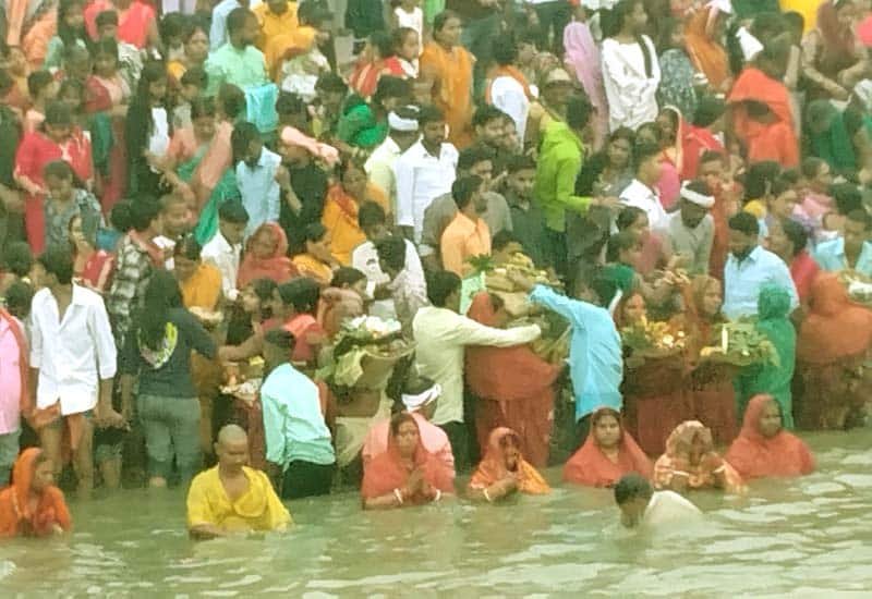 A teenager drowned while bathing at the Goraipur Balba Chhath Ghat leaving the village in mourning