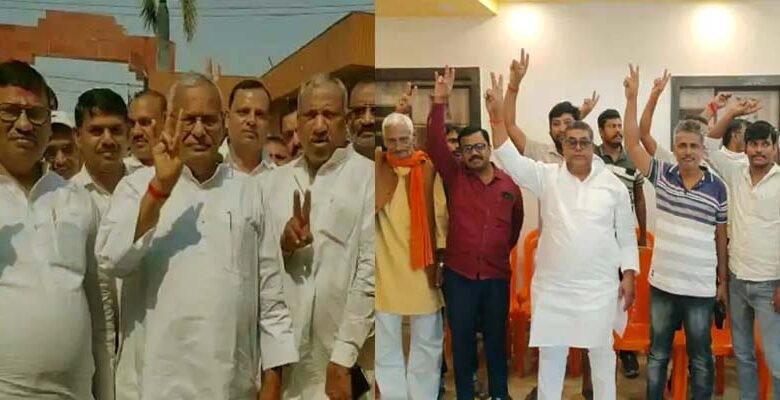 Amid protests by JDU workers Harnaut ke Hari files nomination papers 1