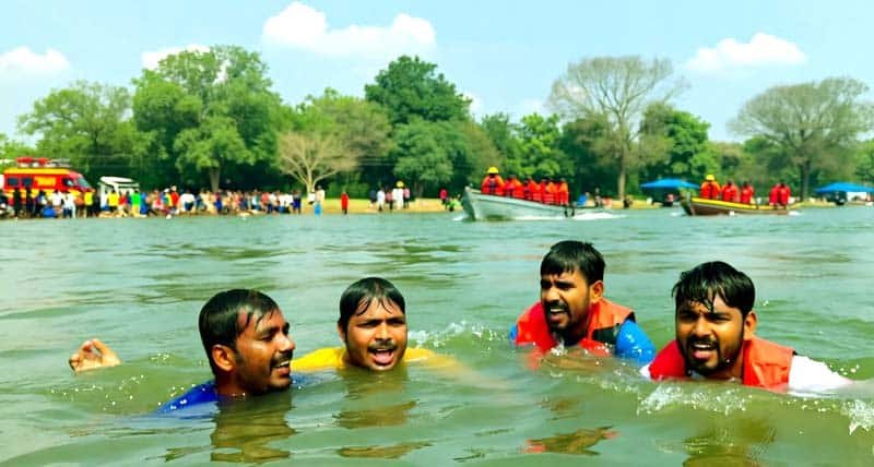 Four people drowned in the Lokayan River causing a stir