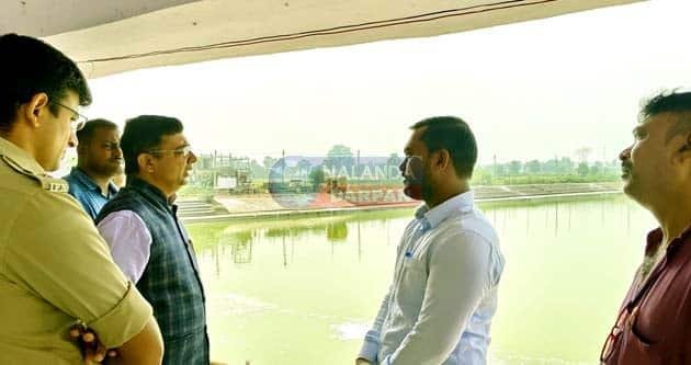 Nalanda DM SP inspected Badgaon Chhath Ghat and gave several important instructions
