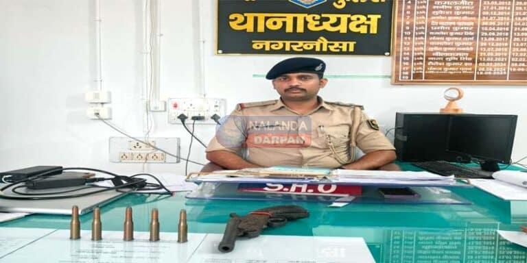 शाहपुर बलबा गांव में पुलिस छापेमारी, कट्टा-कारतूस और शराब बरामद